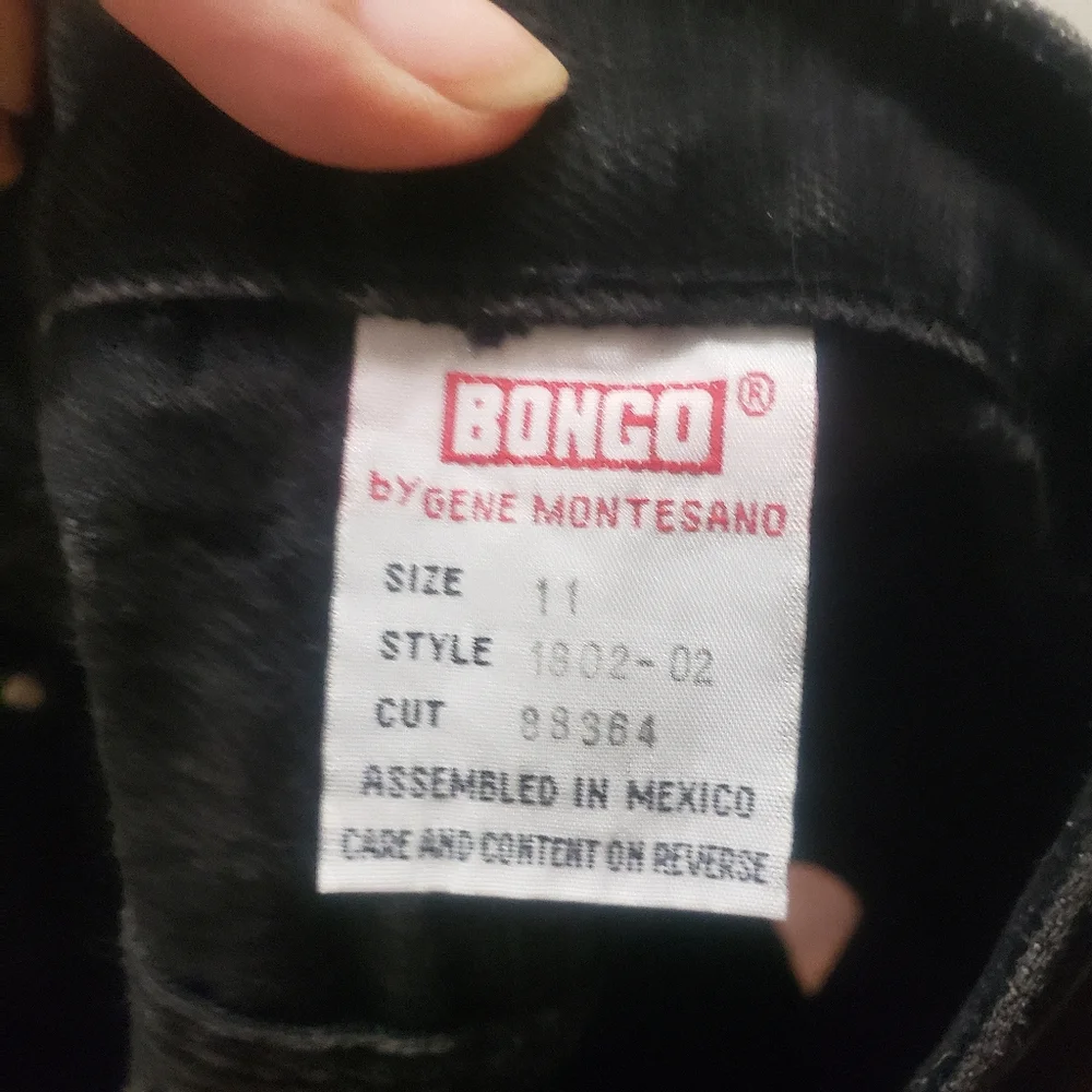 Vintage Bongo Black Denim Mom Shorts Size 11 - Picture 7 of 8